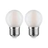 LED fil sphérique x2 470lm E27