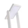 borne led potelet lampadaire solaire a detecteur de mouvement ip54-150lm-3000k-gris anthracite