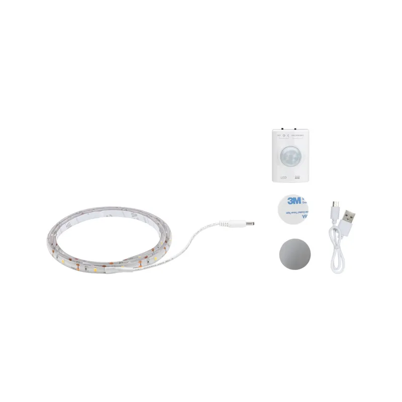 LED Ruban 1m détect mouv + bat