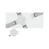 MaxLED X-Connector blanc plastique