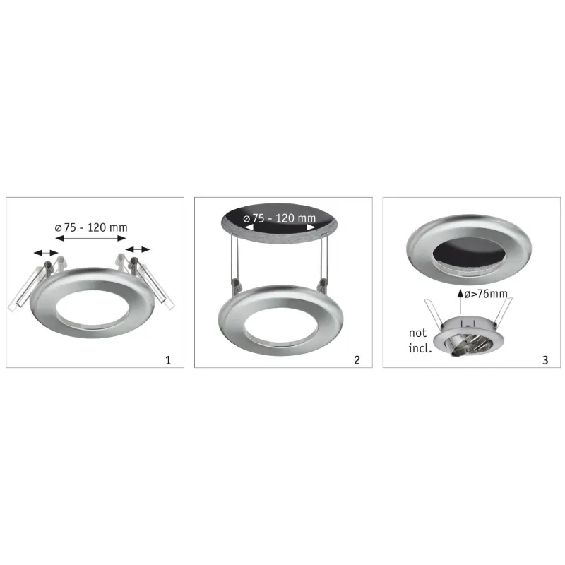 Adaptateur diamètre encastrement