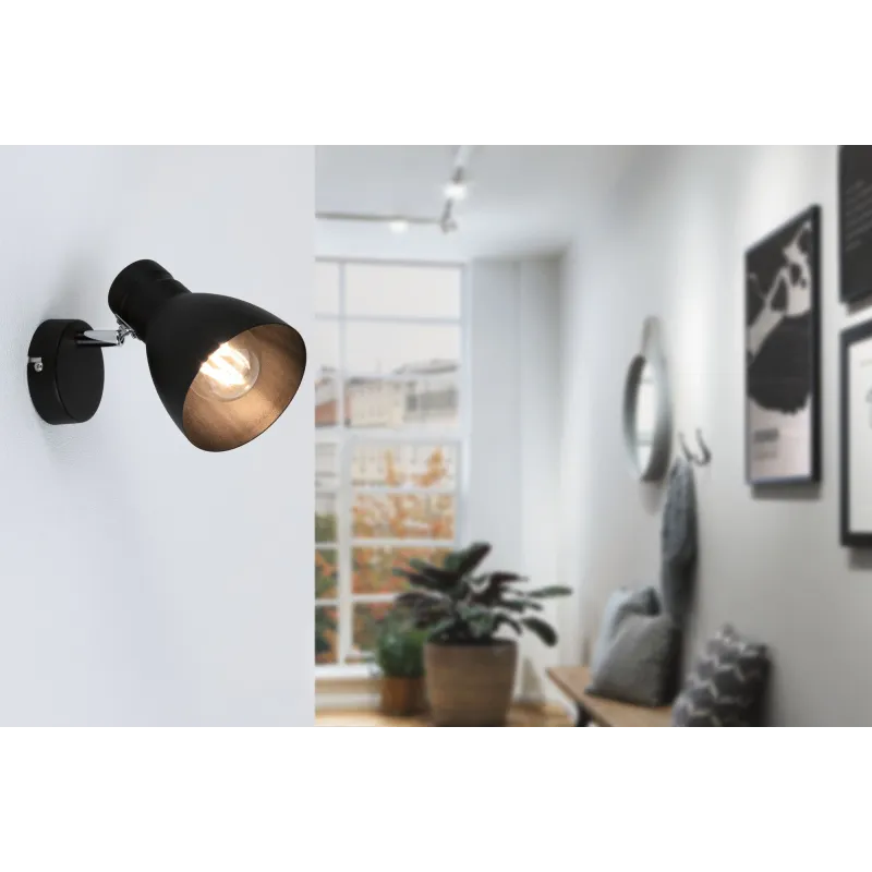 Spot Davy max1x20W E27 Noir