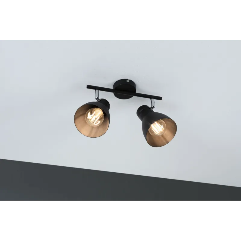 Spot Davy max2x20W E27 Noir