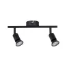 Spot Carolina max2x10W GU10 Noir