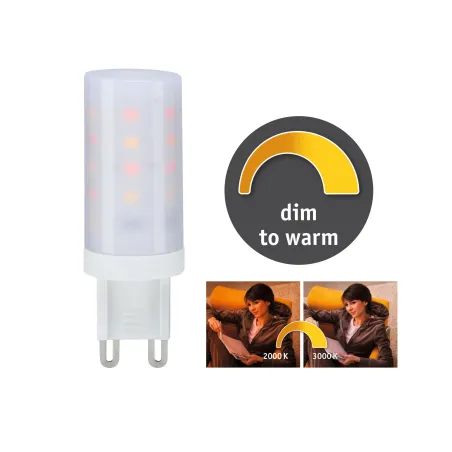 Ampoule LED bi-pin G9 270lm 2000-3000K