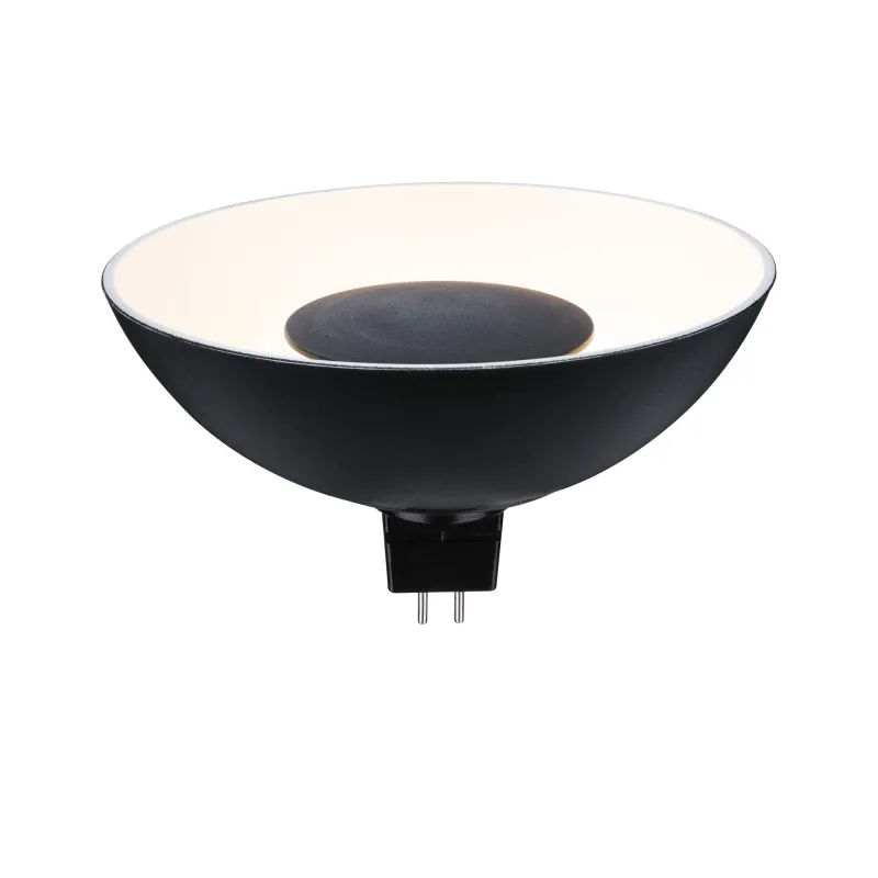 LED GU5,3 12V noir/blanc 3000K