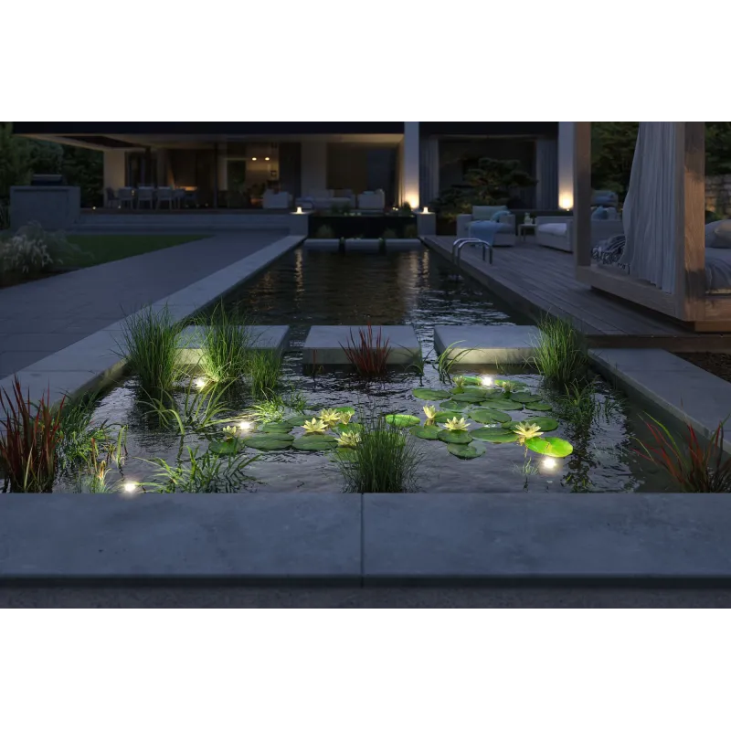Plug & Shine Spot LED Luminaire de bassin Spot individuel IP68 3000K 5W Noir