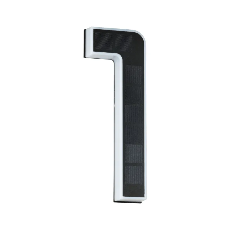Numéro de maison lumineux LED Numéro 1 solaire