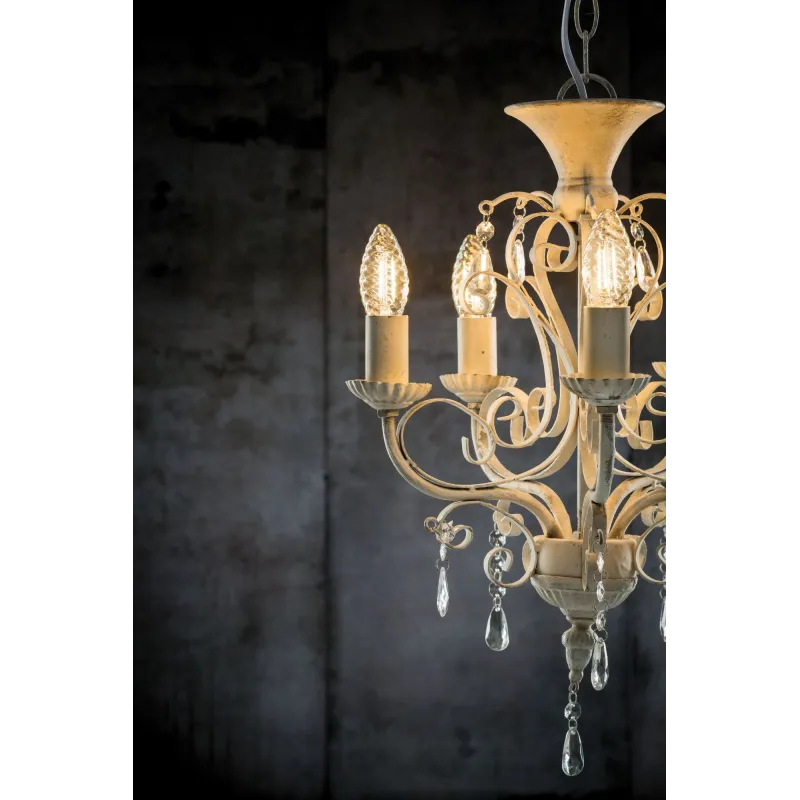 Flamme LED torsade 430lm E14