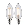 LED Fil flamme x2 470lm E14