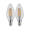 LED Fil flamme x2 470lm E14