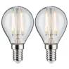 LED fil sphér. x2 250lm E14