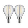 LED fil sphér. x2 250lm E14