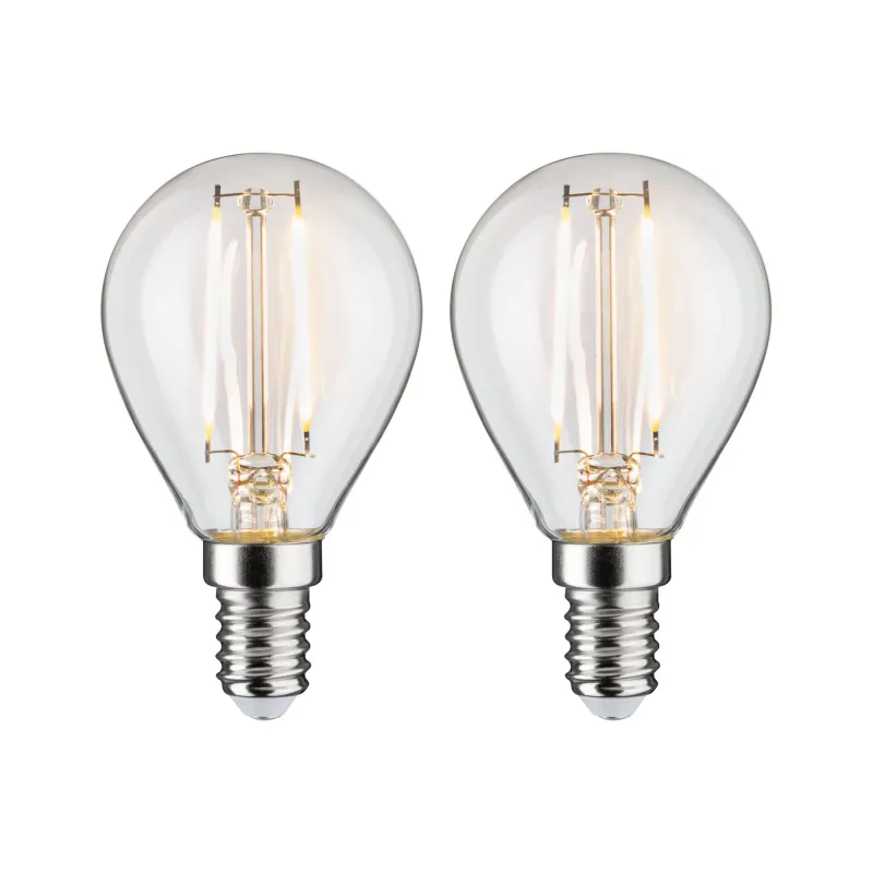LED fil sphér. x2 250lm E14