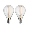 LED fil sphér. x2 250lm E14