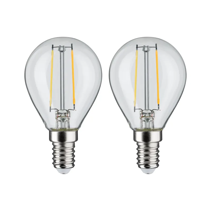 LED fil sphér. x2 250lm E14