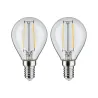 LED fil sphér. x2 250lm E14