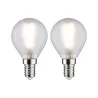 LED fil sphérique x2 250lm E14