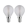 LED fil sphérique x2 250lm E14