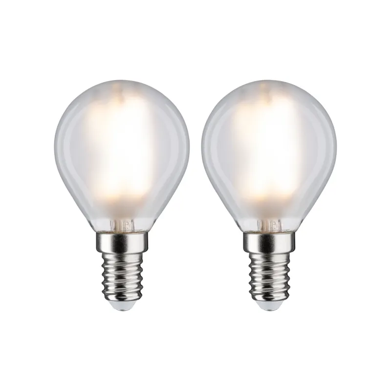 LED fil sphérique x2 470lm E14
