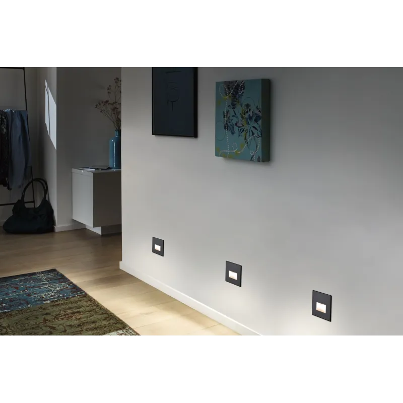 Kit mural spécial encastrés Edge LED 1x1.1W 230 V - Pas cher
