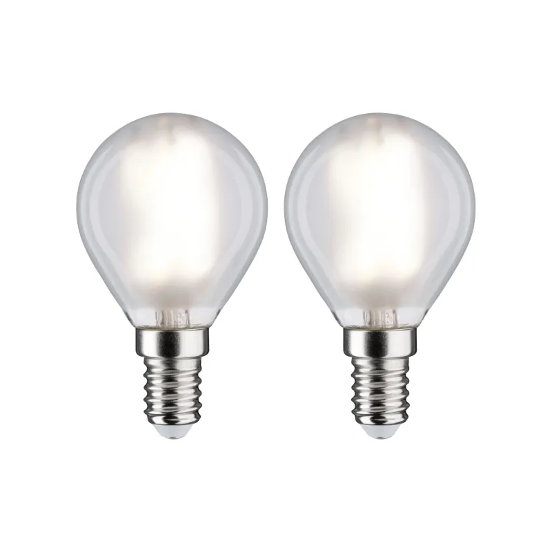 Sphère LED fil x2 470lm E14 4000K dépoli 4,5W 230V