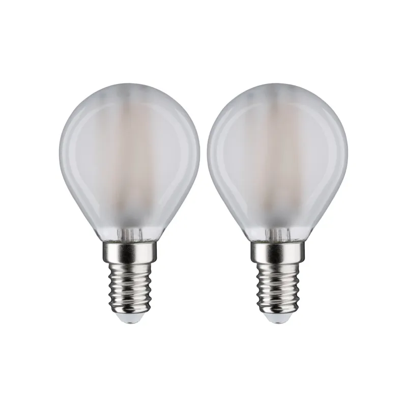 Sphère LED fil x2 470lm E14 4000K dépoli 4,5W 230V