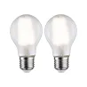 LED Fil STD x2 806lm E27 4000K dépoli 7W 230V