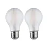 LED Fil STD x2 806lm E27 4000K dépoli 7W 230V