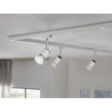 LED GU10 x3 460lm 7W 4000K 36° blc dép 230V RAL9003