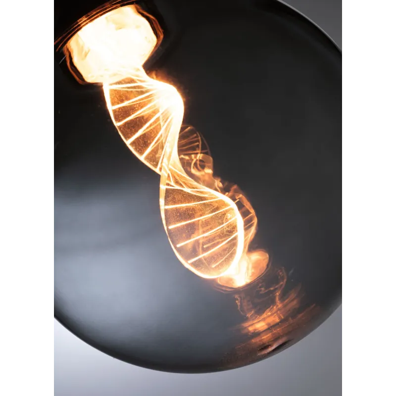 LED G125 Inner Glow Helix 90lm E27 smoke 1800K