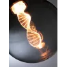 LED G125 Inner Glow Helix 90lm E27 smoke 1800K