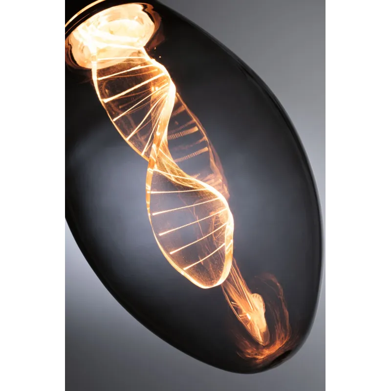 LED B75 Inner Glow Helix 90lm E27 smoke 1800K