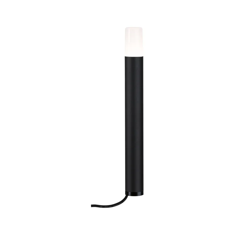Borne extérieur P&S Flarea 400 IP65 3W 3000K Noir Métal