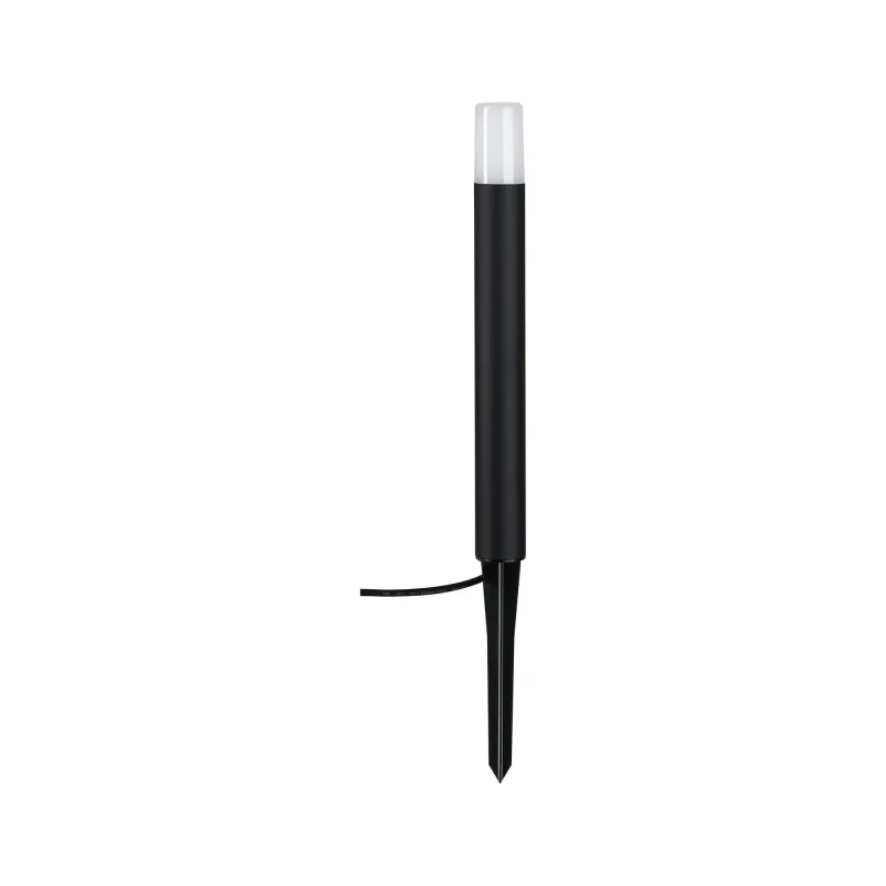 Borne extérieur P&S Flarea 400 IP65 3W 3000K Noir Métal