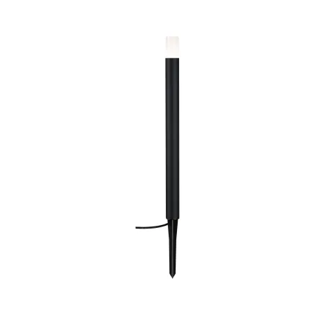 Borne extérieur P&S Flarea 600 IP65 3W 3000K Noir Métal