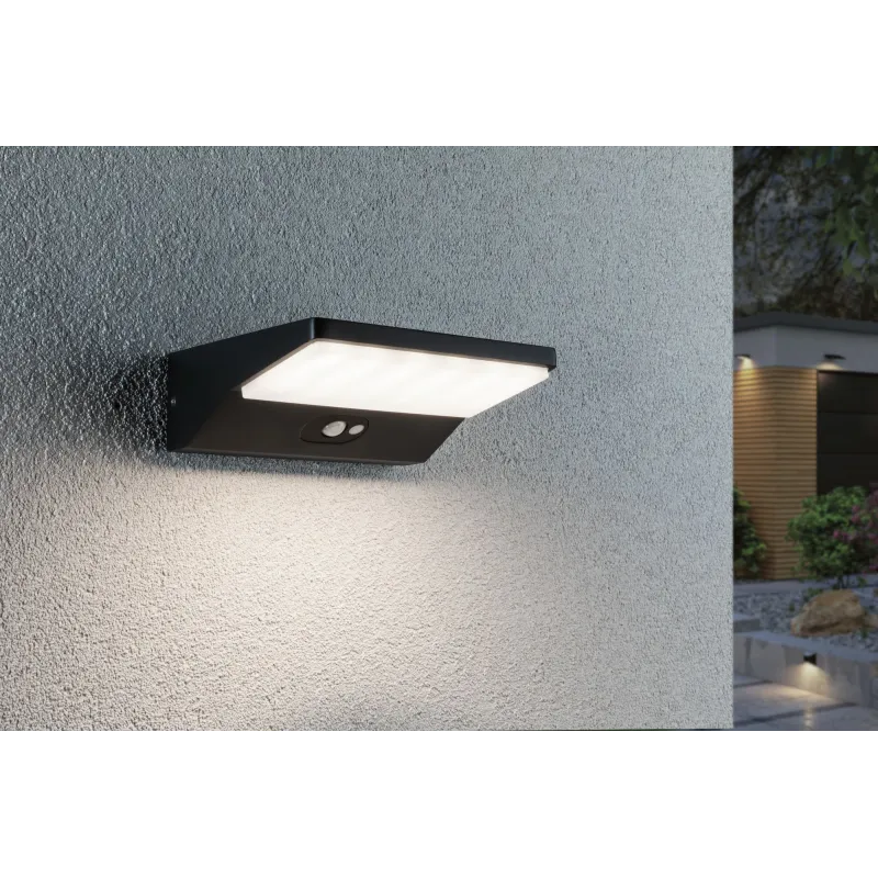 Extérieur solaire Wall Lamp 3W IP44 3000K Alu Motion Detector