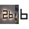 Numéro de maison extérieur solaire b Batterie 3000K IP44 remplaçable