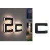 Numéro de maison extérieur solaire c Batterie 3000K IP44 remplaçable
