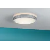 WallCeiling Aviar IP44 LED 24W TunW 360mm Chrome 230V synthétique