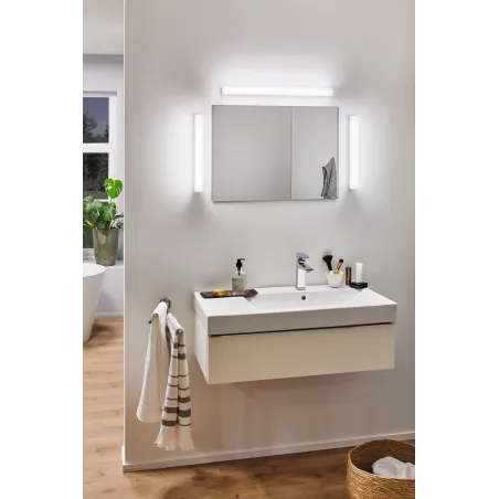 Éclairage de miroir LED Luno IP44 White Switch 550lm 230V 6W Alu