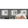 WallCeiling HomeSpa Mirra carré IP44 LED WhiteSw 22W 600x800mm Mir/Bc 230V Mét/Ac