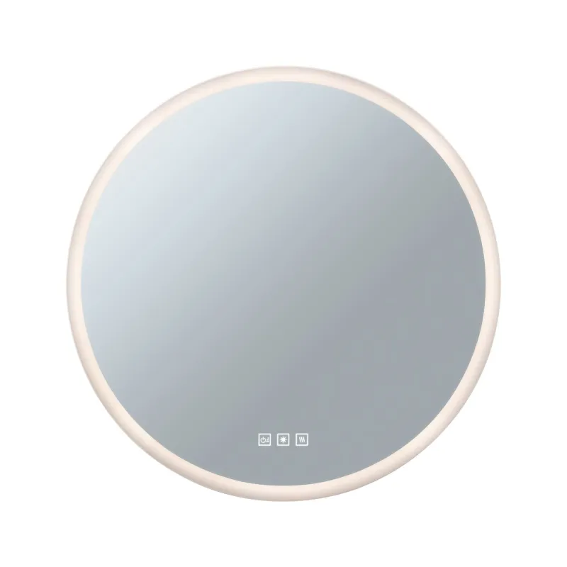 WallCeiling HomeSpa Mirra rond IP44 LED WhiteSwitch 21W 600mm Mir/Bc 230V Mét/Ac