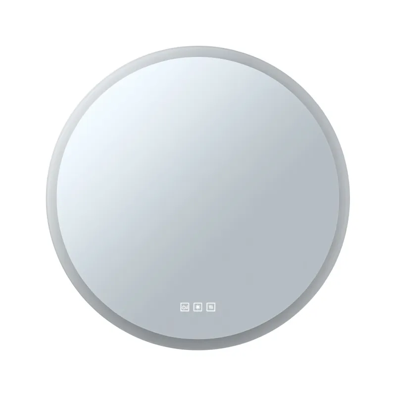 WallCeiling HomeSpa Mirra rond IP44 LED WhiteSwitch 21W 600mm Mir/Bc 230V Mét/Ac