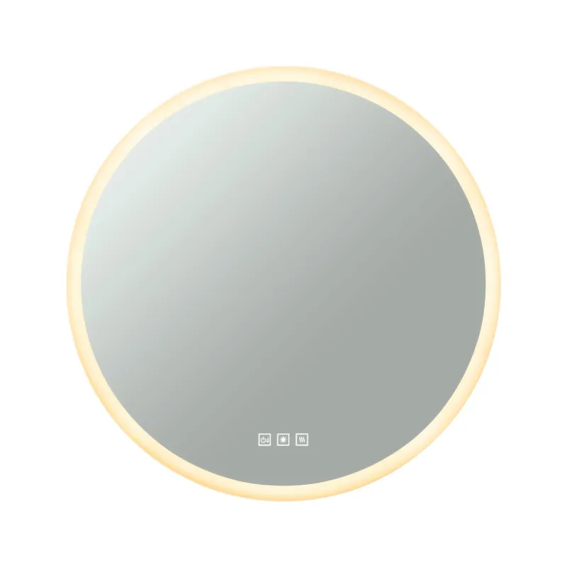 WallCeiling HomeSpa Mirra rond IP44 LED WhiteSwitch 21W 600mm Mir/Bc 230V Mét/Ac