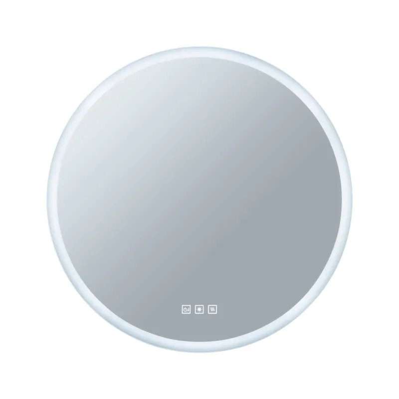WallCeiling HomeSpa Mirra rond IP44 LED WhiteSwitch 21W 600mm Mir/Bc 230V Mét/Ac