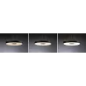 Suspension Puric Pane II LED 22W 400mm 3Stepdim Noir/Gris 230V Mét/syn