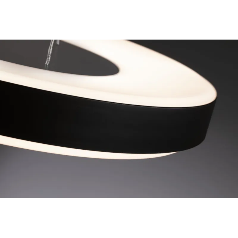 Suspension Puric Pane II LED 22W 400mm 3Stepdim Noir/Gris 230V Mét/syn