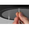 Suspension Puric Pane II LED 22W 400mm 3Stepdim Noir/Gris 230V Mét/syn