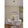 Suspension Puric Pane II LED 22W 400mm 3Stepdim Noir/Gris 230V Mét/syn